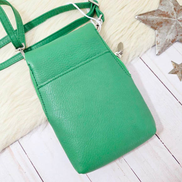 Hammitt VIP Mobile convertible crossbody bag Lime Zest green brushed silver new - Picture 6 of 8